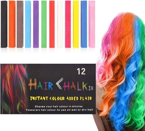 Charmcollection Hair Chalk Hair Chalk Set Temporary Hair Colour