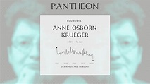 Anne Osborn Krueger Biography - American economist | Pantheon