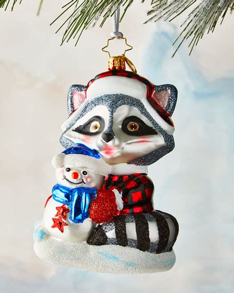 Christopher Radko Rambunctious Raccoon Ornament Horchow