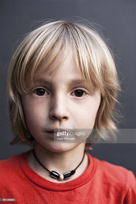 Portrait Beautiful Blond Boy High Res Stock Photo Getty Images
