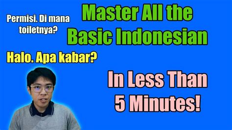 Basic Indonesian Phrases You Need To Know Indonesian Additional
