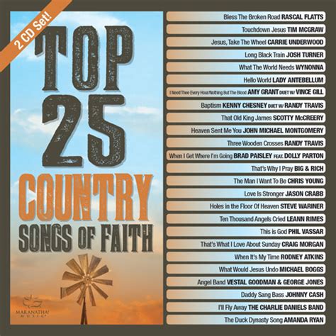 Top 25 Country Songs Of Faith Album Review Country Music