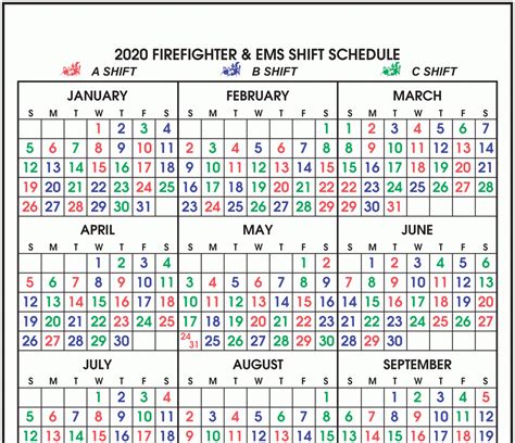 Printable Firefighter Shift Calendar 2021 Calendar Printables Free Blank