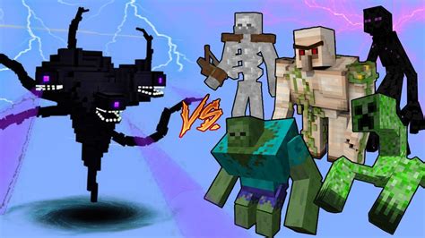 Wither Storm Vs Mutant Monsters In Minecraft Youtube