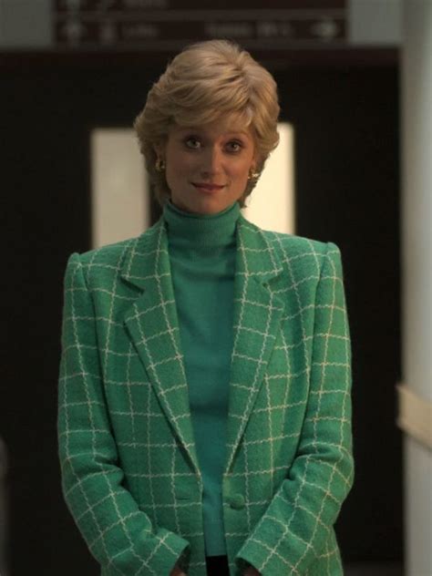 Princess Diana The Crown Season 05 Wool Green Blazer