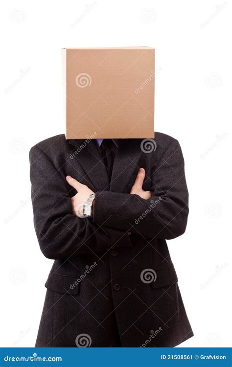 Box Head Stock Image Image Of Concepts Shot Cardboard 21508561
