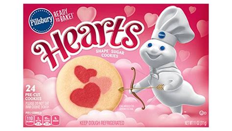 Slightly flatten the top of each cookie with the bottom of a glass that you've dipped in sugar. Pillsbury™ Shape™ Hearts Sugar Cookies - Pillsbury.com