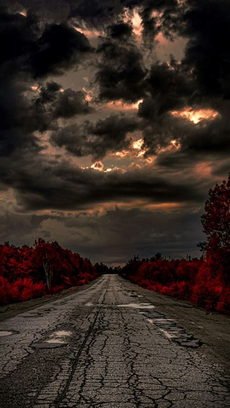 Beautiful Pictures Night Road Scary Wallpaper Dark