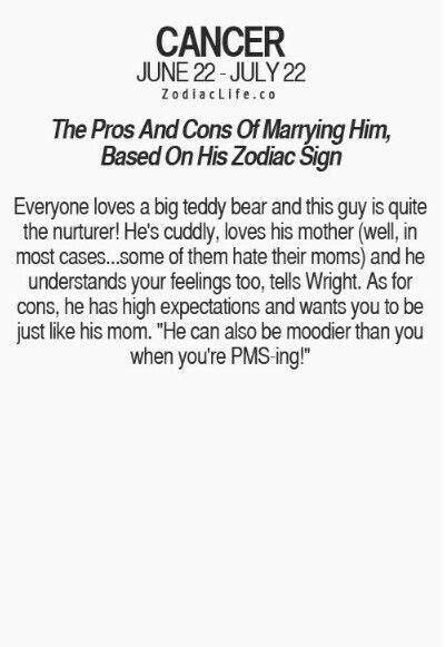 The Pros And Cons Of Marrying Him Based On His Zodiac Sign
