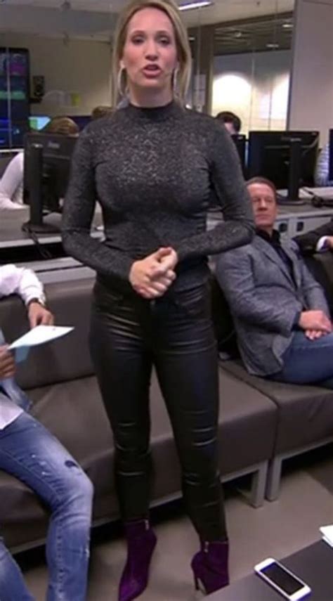 Dutch Women Kalani Celebs Celebrities Dame Leather Pants Famous Beauty Lederhosen