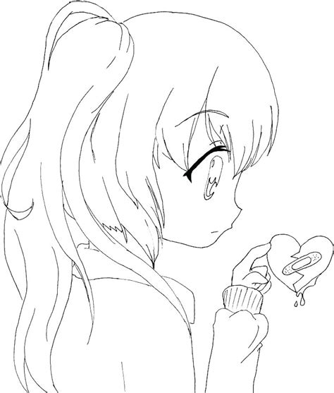 Anime Coloring Page Coloring Home