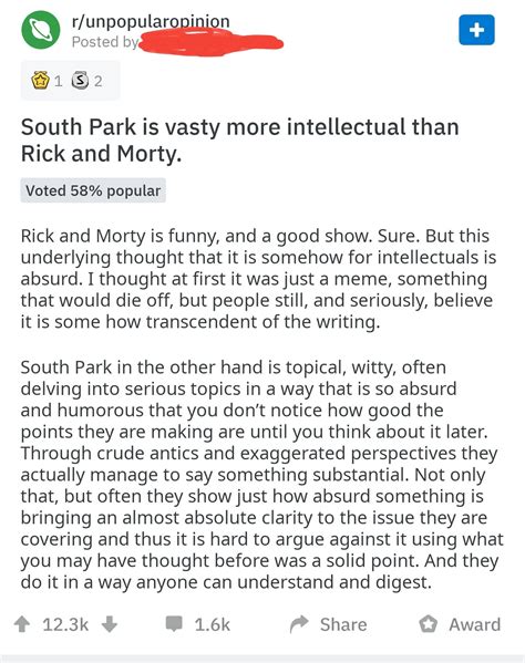 Til That A Lot Of People Take That Rick And Morty Copypasta Seriously