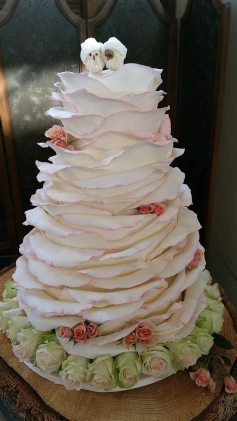 Rose Petal Wedding Cake