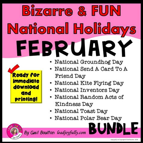 Bizarre And Fun National Holidays To Celebrate Your Staff February