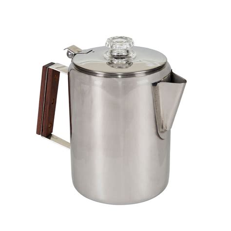 Stansport Stainless Steel Percolator 9 Cup Coffee Pot Camping World