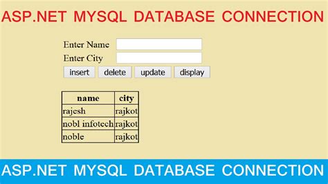 Insert Update Delete View And Search Data From Mysql Database In Asp Net YouTube