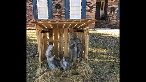 Nativity scene outdoor yard decoration | oriental trading. DIY - Stable for Outdoor Nativity Scene (Design Inspired by Church Supply Warehouse) - YouTube