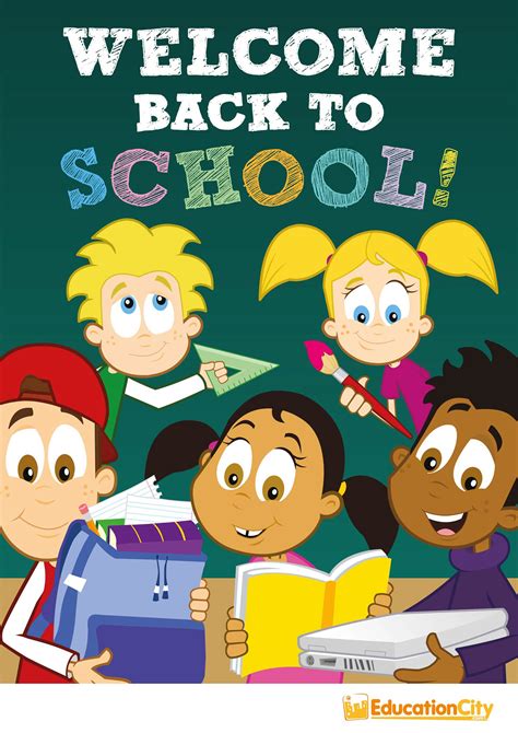 Educationcity Welcome Back To School Poster On Student Show