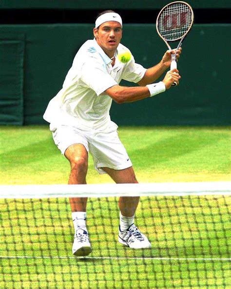 The locks and some sideburns came out at wimbledon that same year. federer young - Roger Federer Photo (12978792) - Fanpop