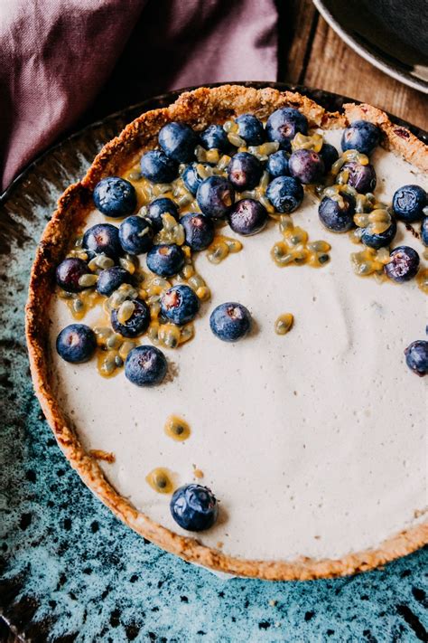 Can we just stop for a sec? Vegan Cheesecake with Passionfruit - Voedsel ideeën ...