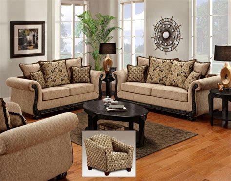 Splendid Italian Living Room Furniture Sets With Brown Sofa And Black