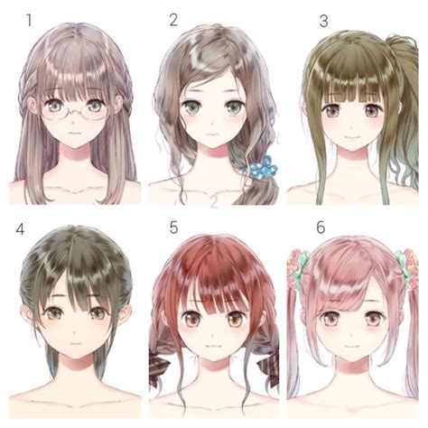 Anime Hairstyles Female Bangs