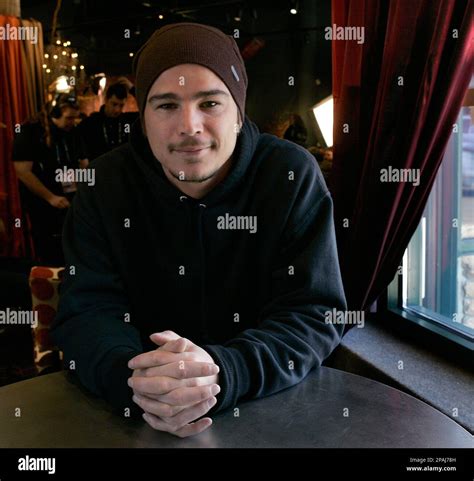 josh hartnett poses for a photograph before the premiere of his film august at the sundance