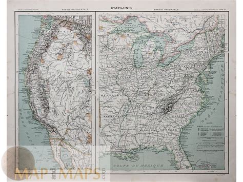 United States Western And Eastern Part Schrader Map 1890 Mapandmaps
