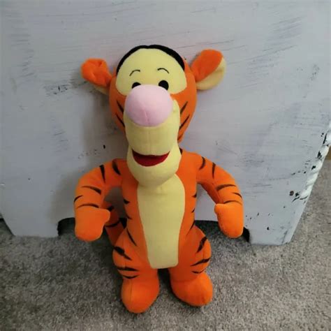 Mattel Disney Winnie The Pooh Tigger Plush Firm Body Stands Walt