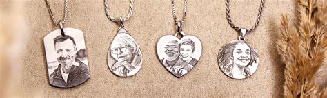 Photo Jewelry Engraved Laser Personalized Custom