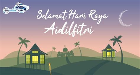 Set of hari raya aidilfitri banner design vector muslim oil posters for the wall l malay element myloview. Beli Tiket Bas Online di Singapura dan Malaysia ...
