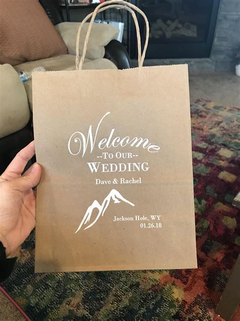 Paper Wedding Hotel Room T Bags Personalized My Wedding Reception