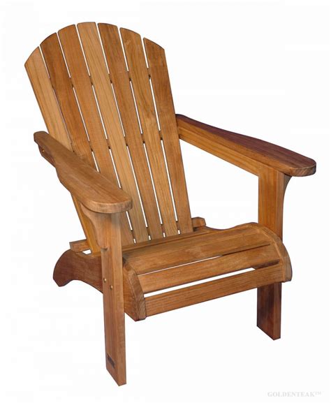 Teak Adirondack Chair Optional Footstool Goldenteak Patio Furniture