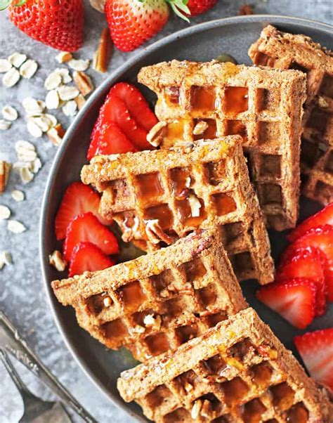 Easy Oatmeal Nut Waffles Recipe Savory Spin