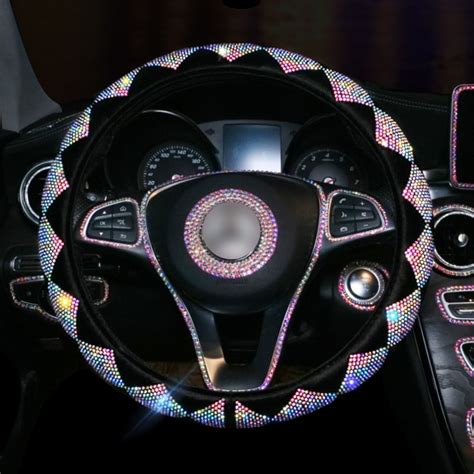 Luxury Crystal Steering Wheel Cover For Any Car Allhap