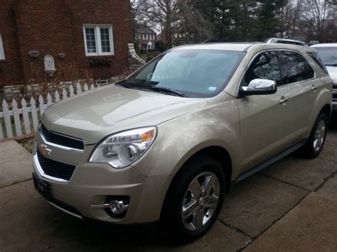 2015 Chevy Equinox Ltz Goldw 2 Tone Heated Leather Seatnavigation