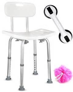 Dr Maya Bath And Shower Chair Seat With Back Adjustable Anti Slip