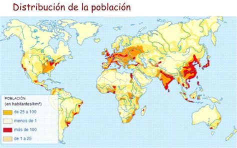 ¿cuáles Son Las Zonas Más Densamente Pobladas ¿con Qué Color Están