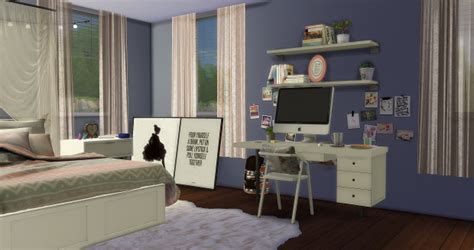 Girly Bedroom Build At Aymiassims Sims 4 Updates