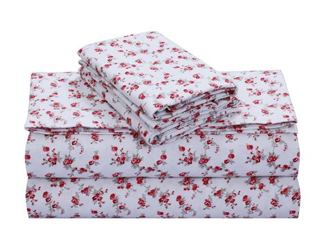 Luxury King 100 Cotton 4 Piece Flannel Sheets Set Deep Pocket Warm