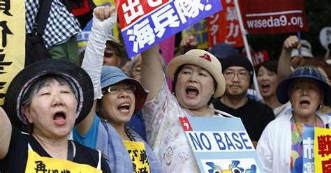 At Okinawa Protest Thousands Call For Removal Of Us Bases The New