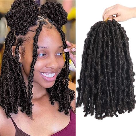 6 Pack Butterfly Locs Hair 14 Inch Pre Looped Distressed Butterfly Locs
