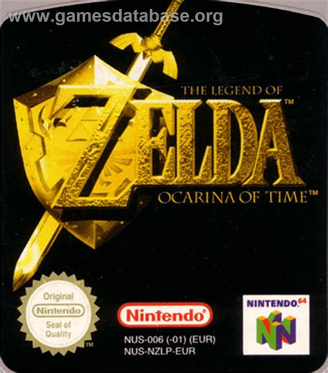 Legend Of Zelda Ocarina Of Time Nintendo N64 Artwork Cartridge Top