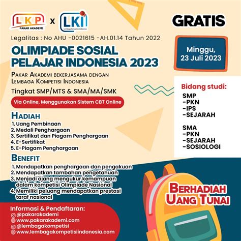 Olimpiade Sosial Pelajar Indonesia 2023 Lembaga Pakar Akademi