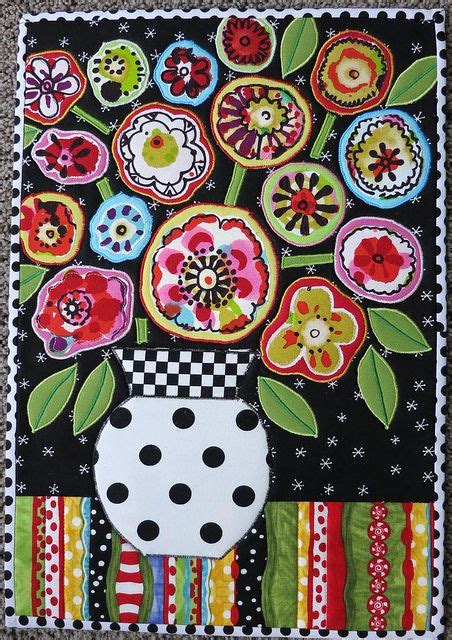 Mamacjt Folk Flowers Folk Art Flowers Flower Art Art Quilts