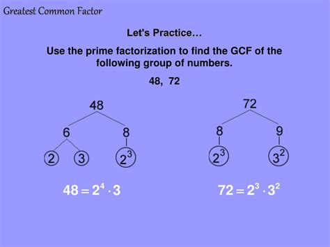 Ppt Greatest Common Factor Powerpoint Presentation Free Download