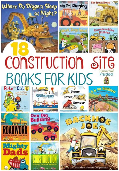 Students will also exercise visual spatial skills while positioning the different pieces. Construction Site Book List for Kids | Construction theme ...
