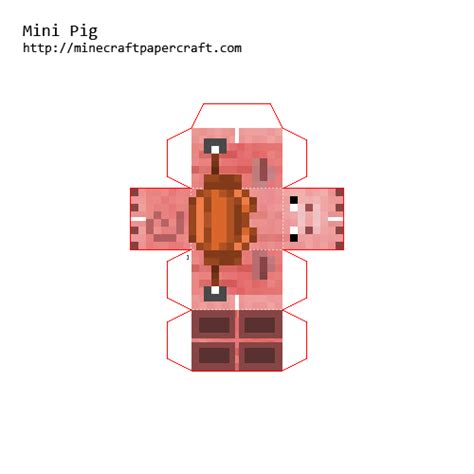 Minecraft Printables Minecraft Crafts Mini Pig