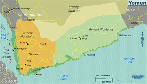 Large Regions Map Of Yemen Yemen Asia Mapsland Maps Of The World