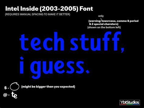 Intel Inside 2003 2005 Font By Ybtstudios On Deviantart